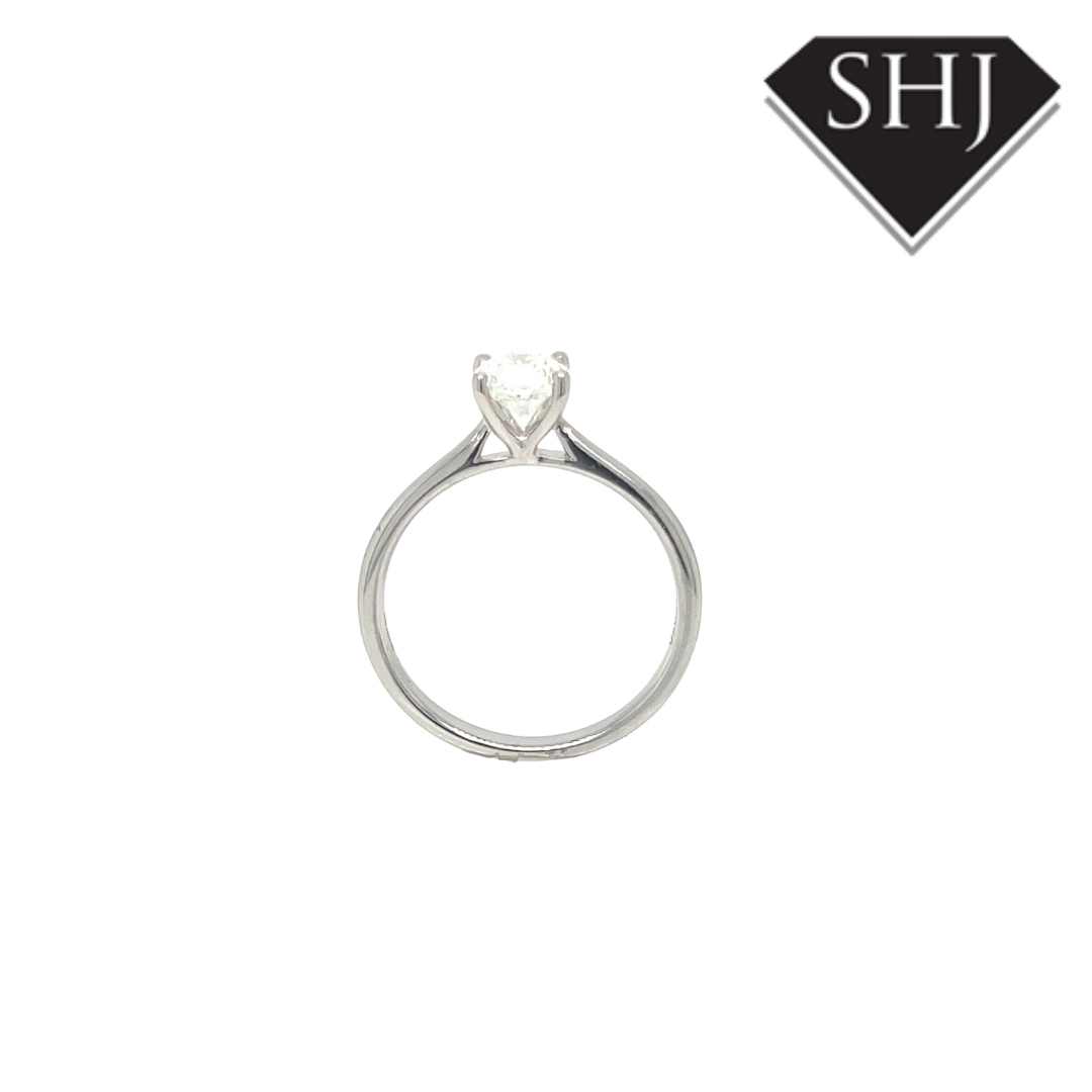 Platinum Single Stone 0.70ct G SI2 Diamond Ring