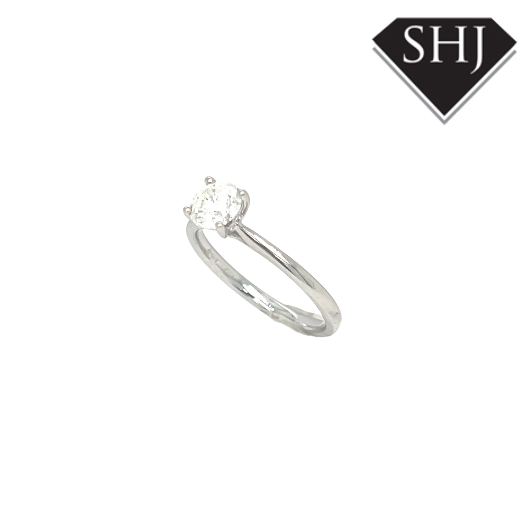 Platinum Single Stone 0.70ct G SI2 Diamond Ring