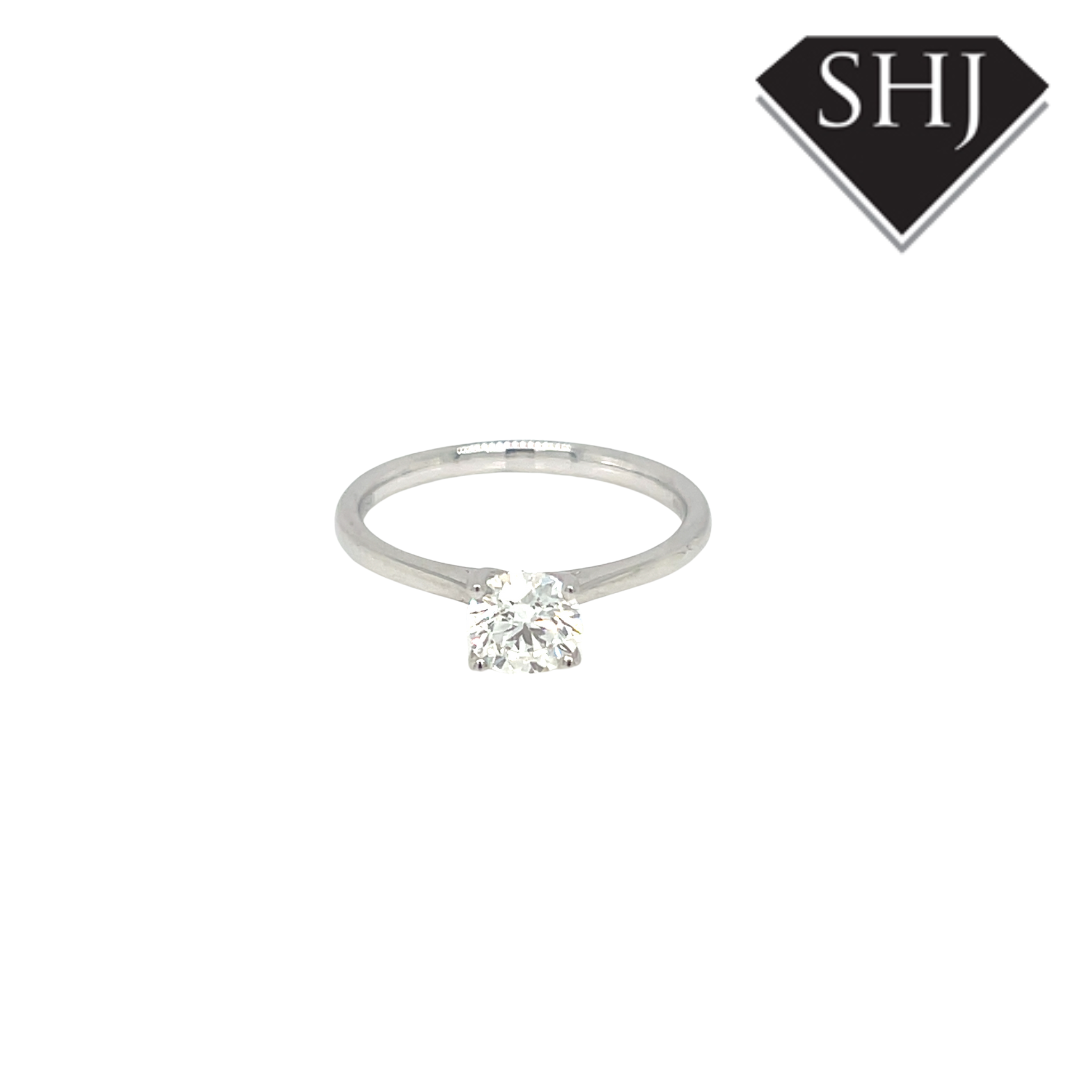 Platinum Single Stone 0.70ct G SI2 Diamond Ring