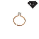 18ct Yellow & White Gold 1.0ct Single Stone Diamond Ring SI2 E