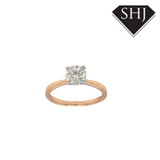 18ct Yellow & White Gold 1.0ct Single Stone Diamond Ring SI2 E