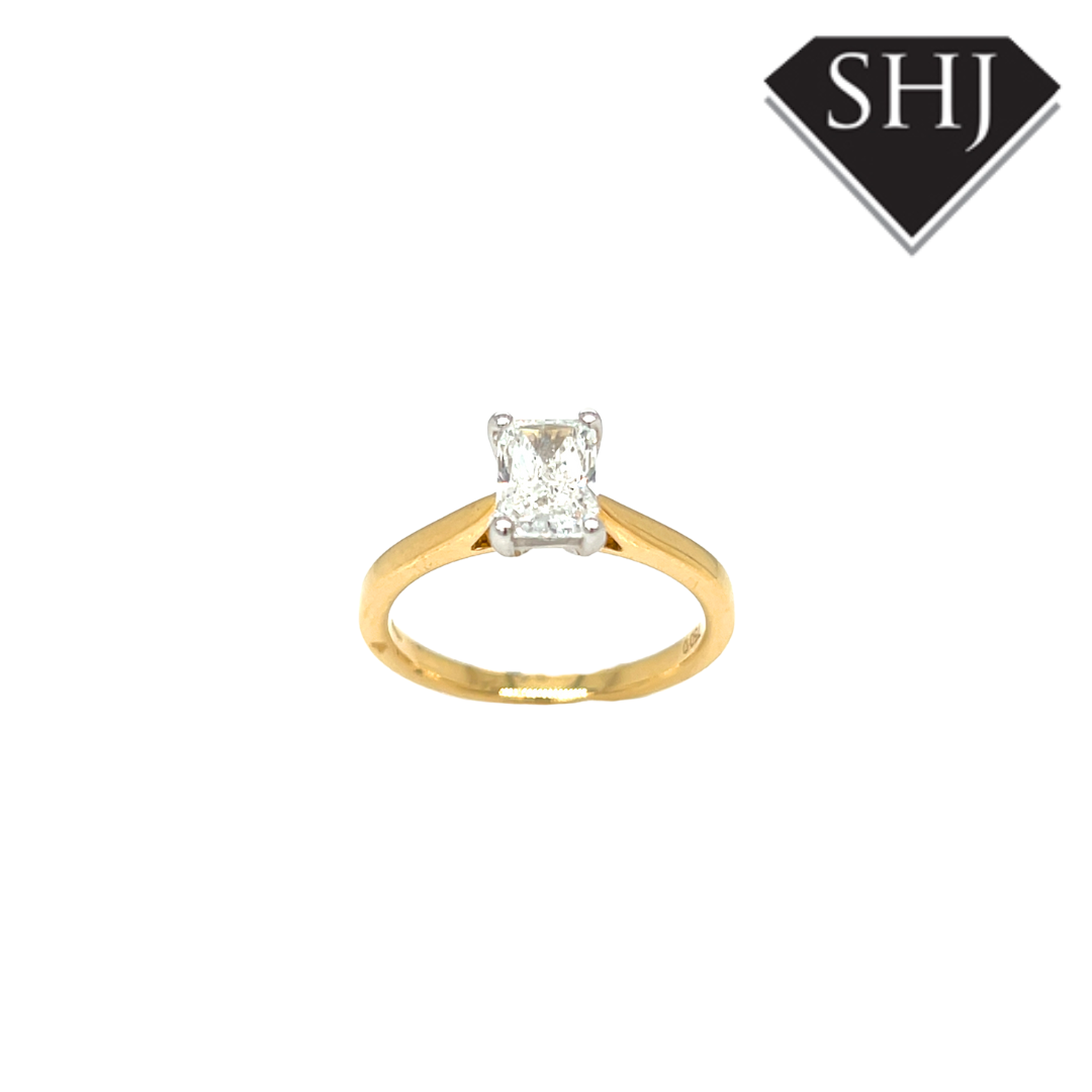 18ct Yellow Gold 1.00ct Diamond E SI1 Ring