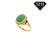 9CT Yellow Gold Jade Ring