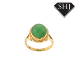 9CT Yellow Gold Jade Ring