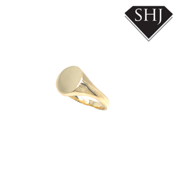 9ct Yellow Gold Oval Signet Ring