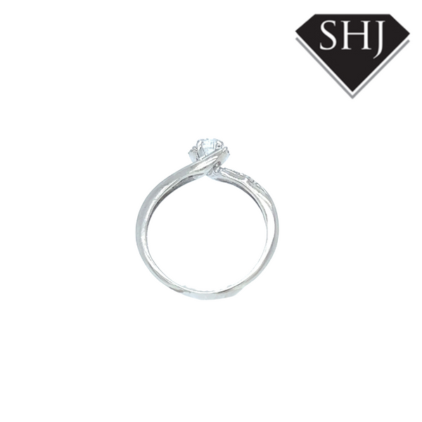 9CT White Gold 0.33ct Single Stone Diamond Ring