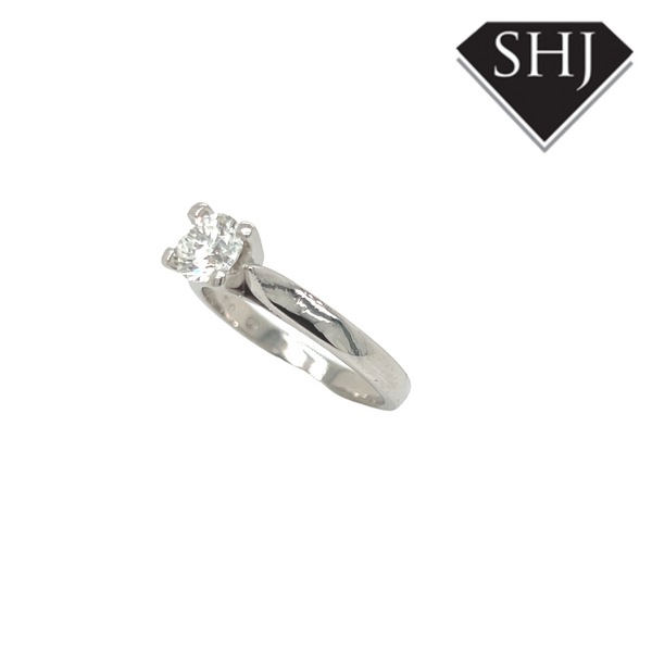 Platinum Single Stone 0.70ct Diamond Ring