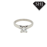 Platinum Single Stone 0.70ct Diamond Ring