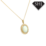 9ct Yellow Gold Opal Pendant