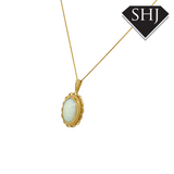 9ct Yellow Gold Opal Pendant