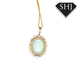 9ct Yellow Gold Opal Pendant