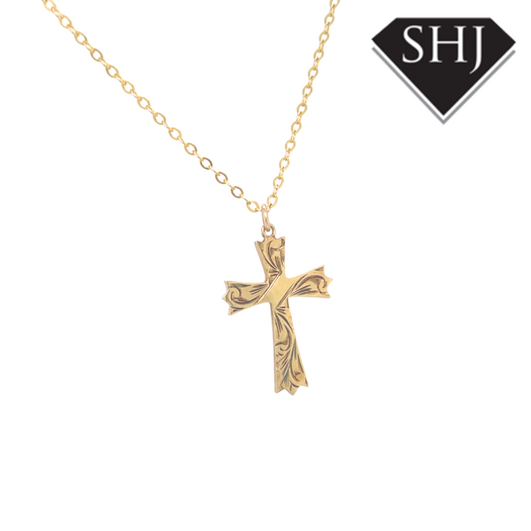 9ct Yellow Gold Cross