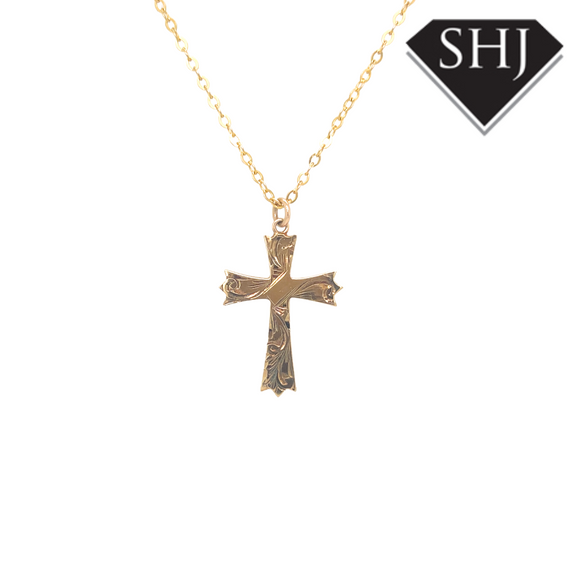 9ct Yellow Gold Cross