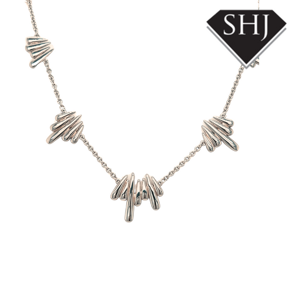 Silver Shard Necklace Lucy Q