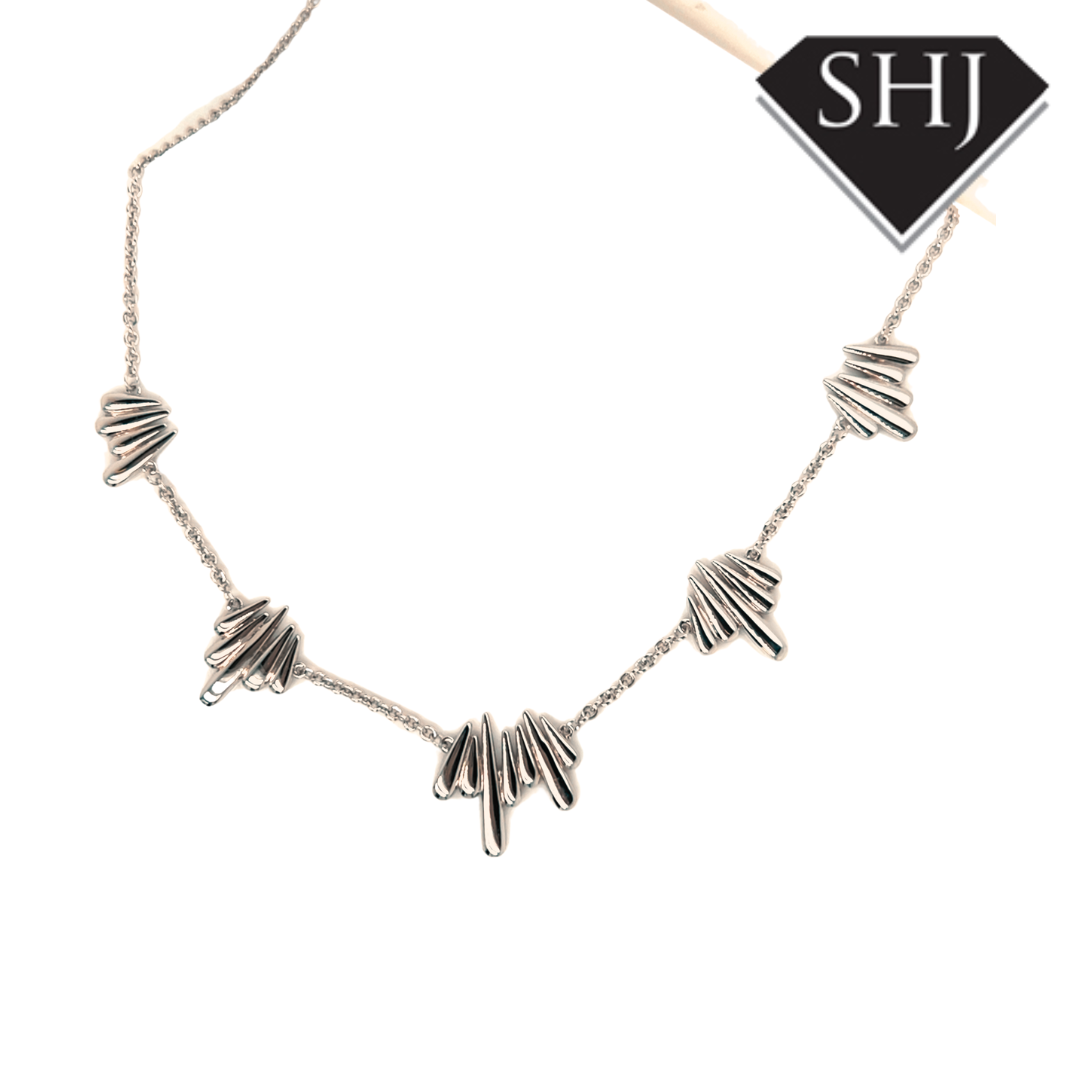 Silver Shard Necklace Lucy Q
