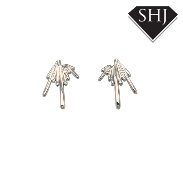 Silver Shard Studs Lucy Q