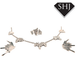 Silver Shard Studs Lucy Q