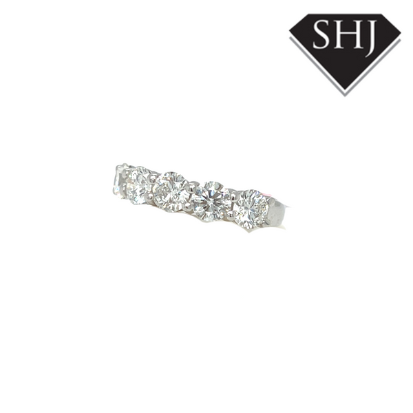 Platinum 5 Stone 2.04ct Diamond Ring