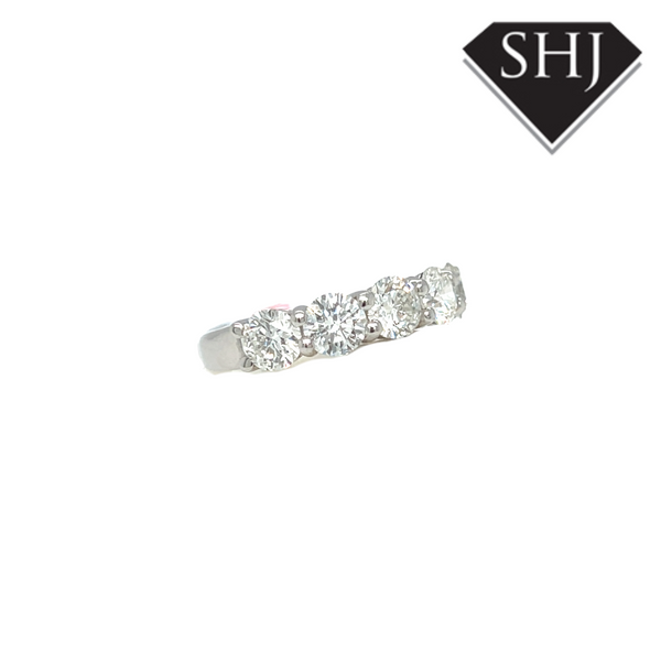 Platinum 5 Stone 2.04ct Diamond Ring