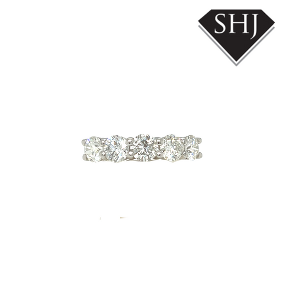 Platinum 5 Stone 2.04ct Diamond Ring