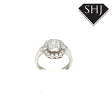 18CT White Gold 1.46CT Diamond Cluster Ring