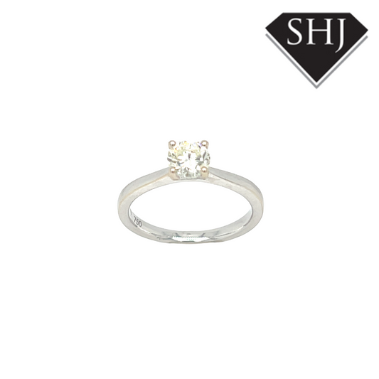 18ct White Gold Single Stone 0.70ct Diamond Ring