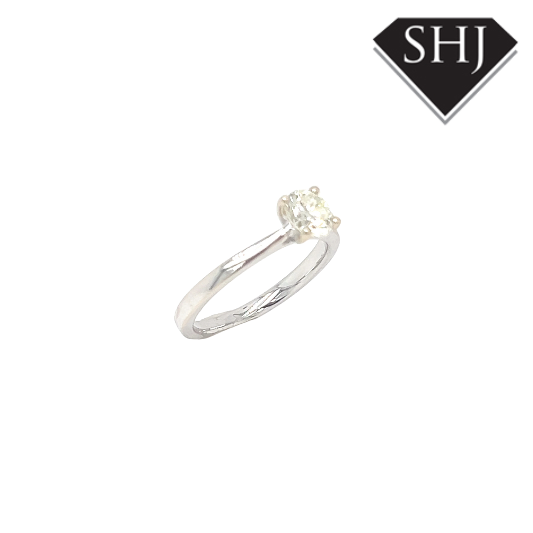 18ct White Gold Single Stone 0.70ct Diamond Ring