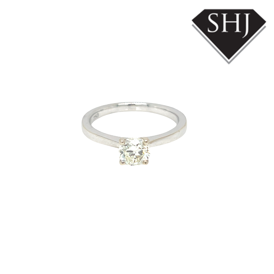 18ct White Gold Single Stone 0.70ct Diamond Ring