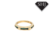 18ct Yellow Gold Emerald Eternity Ring