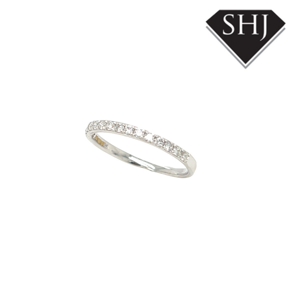 9ct White Gold 0.28ct Diamond Eternity Ring