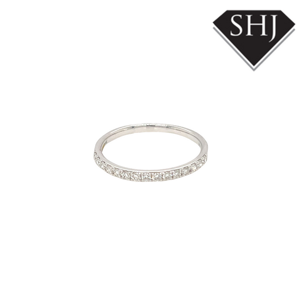 9ct White Gold 0.28ct Diamond Eternity Ring