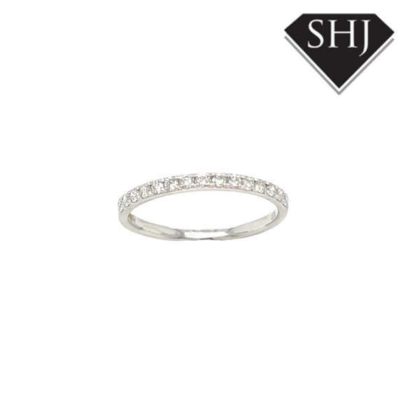 9ct White Gold 0.28ct Diamond Eternity Ring