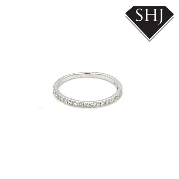 9ct White Gold 0.20ct Diamond Eternity Ring