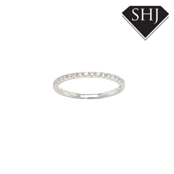 9ct White Gold 0.20ct Diamond Eternity Ring