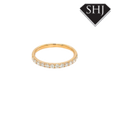 9ct Yellow Gold 0.41ct Diamond Eternity Ring