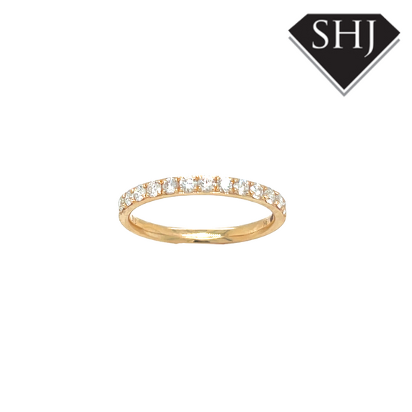 9ct Yellow Gold 0.41ct Diamond Eternity Ring