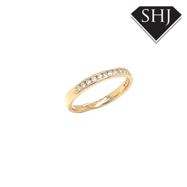 9ct Yellow Gold 0.20ct Diamond Eternity Ring