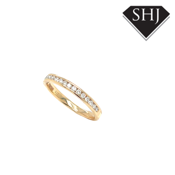 9ct Yellow Gold 0.20ct Diamond Eternity Ring