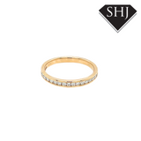 9ct Yellow Gold 0.20ct Diamond Eternity Ring