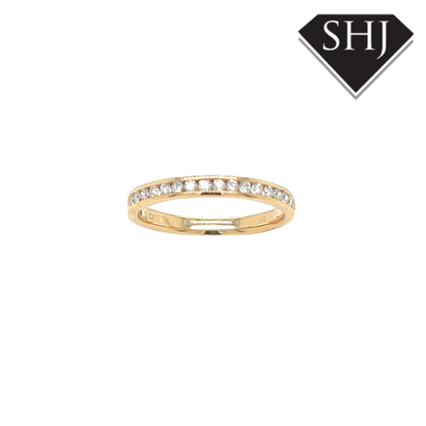 9ct Yellow Gold 0.20ct Diamond Eternity Ring