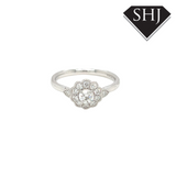 Platinum 0.48ct Diamond Cluster Ring