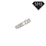 18ct White Gold Diamond 9 Stone Eternity Ring