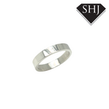 Silver Flat Wedding Band