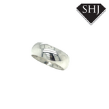 Silver Court 8mm Wedding Band