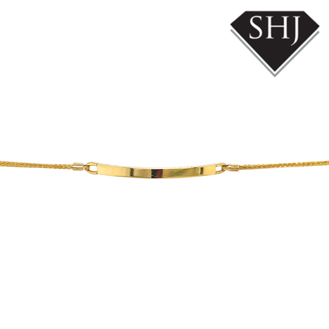 9ct Yellow Gold ID Slide Bracelet