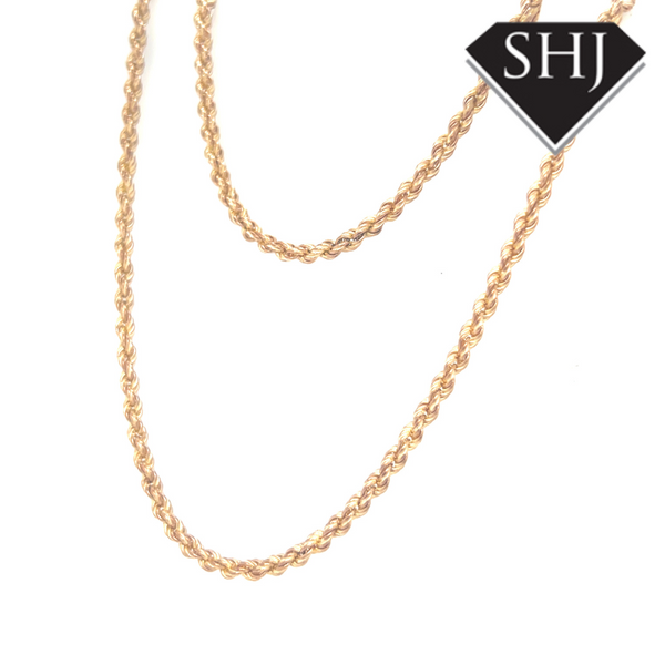 9ct Yellow Gold Rope Chain