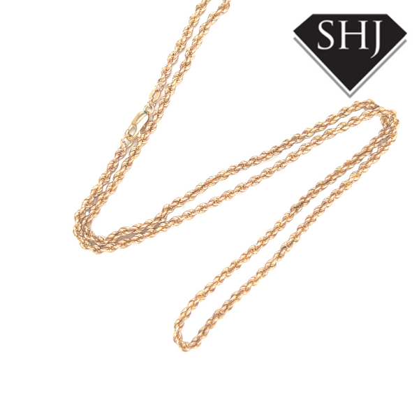 9ct Yellow Gold Rope Chain