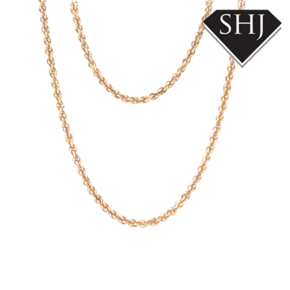 9ct Yellow Gold Rope Chain