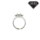 Platinum Single Stone 2.26ct Radiant Cut Diamond Ring