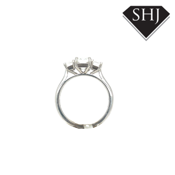 Platinum Single Stone 2.26ct Radiant Cut Diamond Ring